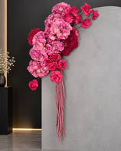Load image into Gallery viewer, Hot pink fuchsia hanging flowers - HIRE ONLY
