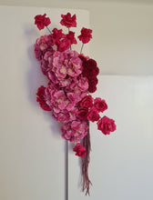 Load image into Gallery viewer, Hot pink fuchsia hanging flowers - HIRE ONLY
