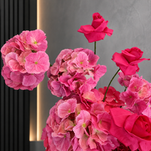 Load image into Gallery viewer, Hot pink fuchsia hanging flowers - HIRE ONLY
