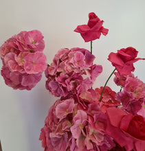 Load image into Gallery viewer, Hot pink fuchsia hanging flowers - HIRE ONLY
