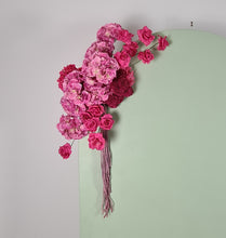 Load image into Gallery viewer, Hot pink fuchsia hanging flowers - HIRE ONLY
