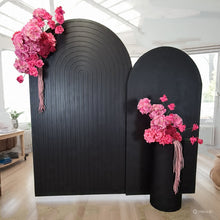 Load image into Gallery viewer, Black &amp; pink package - 2 x black arch, 2 x flowers &amp; 1 x plinth - HIRE ONLY
