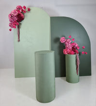 Load image into Gallery viewer, Green &amp; pink package – 2 x arch, 2 x flowers &amp; 2 x plinths - HIRE ONLY
