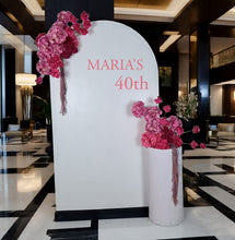 Load image into Gallery viewer, Pink package – Single arch, 2 x flowers, 1 x plinth - HIRE ONLY
