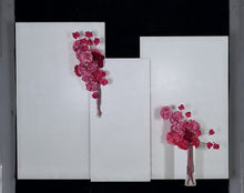 Load image into Gallery viewer, Pink package – 3 x rectangular arch, 2 x pink flowers &amp; 1 x plinth - HIRE ONLY
