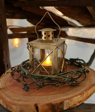 Load image into Gallery viewer, Small Rustic Golden lantern - HIRE ONLY

