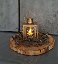 Load image into Gallery viewer, Small Rustic Golden lantern - HIRE ONLY
