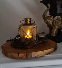 Load image into Gallery viewer, Small Rustic Golden lantern - HIRE ONLY
