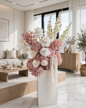 Load image into Gallery viewer, Dusty blush pink &amp; White Flower arrangement - HIRE ONLY
