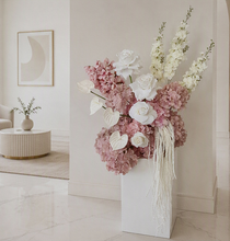 Load image into Gallery viewer, Dusty blush pink &amp; White Flower arrangement - HIRE ONLY
