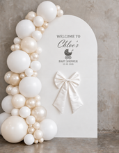 Load image into Gallery viewer, Baby shower foldable arch 1.8m &amp; balloons – Neutral or white
