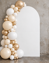 Load image into Gallery viewer, Baby shower foldable arch 1.8m &amp; balloons – Neutral or white
