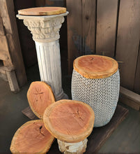 Load image into Gallery viewer, Rustic wood rounds  (30cm) - HIRE ONLY
