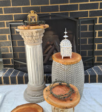 Load image into Gallery viewer, Rustic wood rounds  (30cm) - HIRE ONLY
