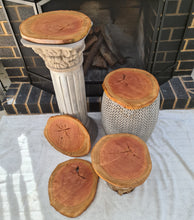 Load image into Gallery viewer, Rustic wood rounds  (30cm) - HIRE ONLY
