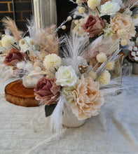 Load image into Gallery viewer, Boho blush romantic flowers table centrepieces - HIRE ONLY
