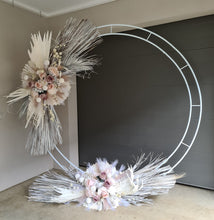 Load image into Gallery viewer, Boho Blush Romantic 2 x large flowers with Round Backdrop - HIRE ONLY
