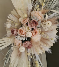 Load image into Gallery viewer, Boho Blush Romantic 2 x large flowers with Round Backdrop - HIRE ONLY
