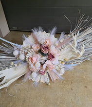 Load image into Gallery viewer, Boho Blush Romantic 2 x large flowers with Round Backdrop - HIRE ONLY
