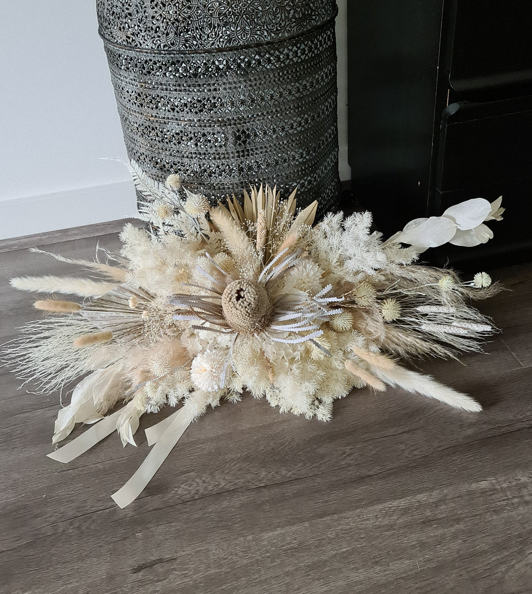 Boho Banksia Everlasting arbour / easel flowers - HIRE ONLY