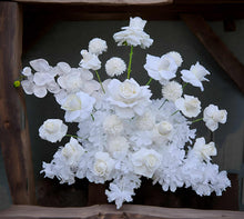 Load image into Gallery viewer, White floor / plinth flowers MEDIUM – 2 available - HIRE ONLY
