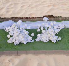 Load image into Gallery viewer, White floor / plinth flowers MEDIUM – 2 available - HIRE ONLY

