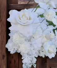 Load image into Gallery viewer, White floor / plinth flowers MEDIUM – 2 available - HIRE ONLY
