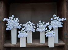 Load image into Gallery viewer, White floor / plinth flowers MEDIUM – 2 available - HIRE ONLY
