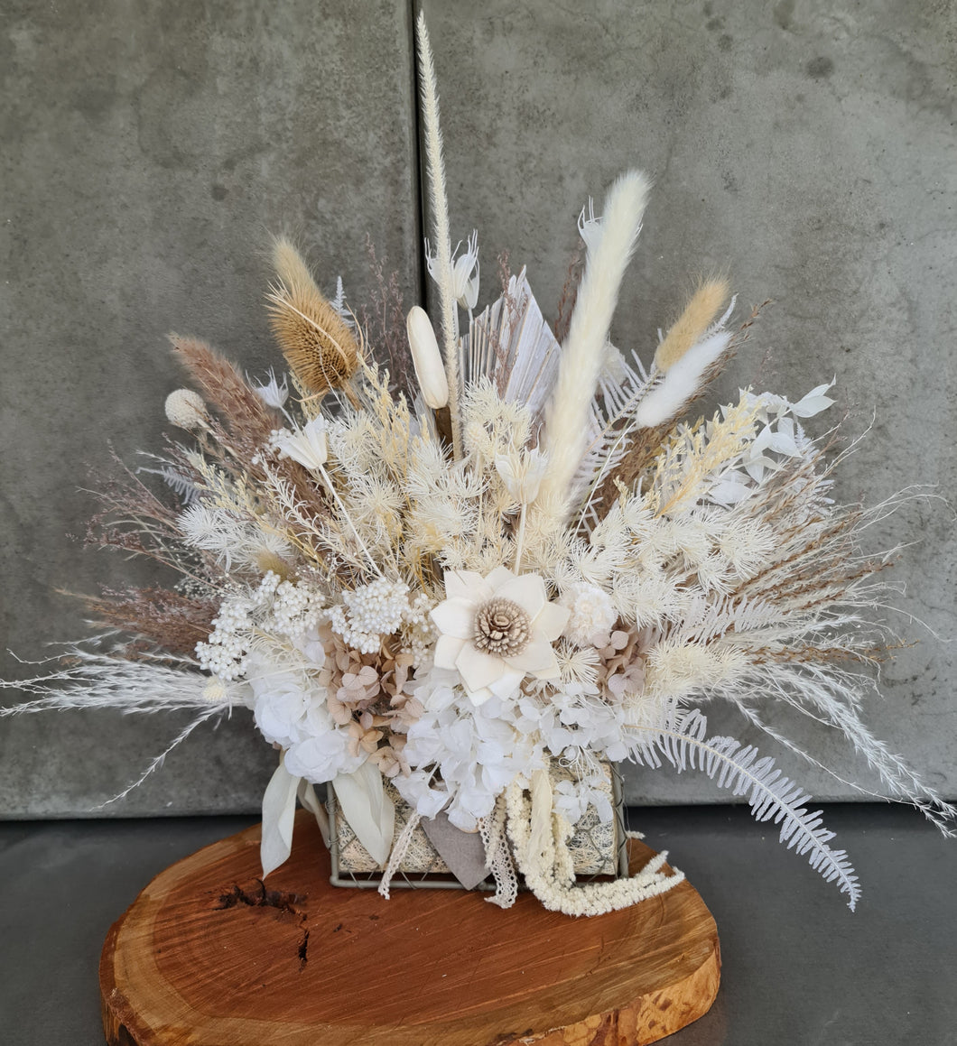 Boho Deluxe Everlasting flowers Centrepieces - HIRE ONLY