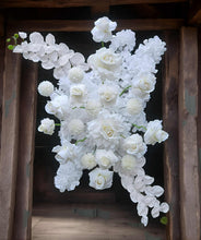 Load image into Gallery viewer, White hanging flowers LARGE - backdrop / arbour - HIRE ONLY
