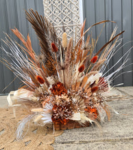 Load image into Gallery viewer, Rustic everlasting flowers in chest - HIRE ONLY
