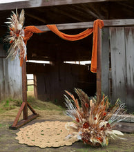 Load image into Gallery viewer, Rustic everlasting flowers &amp; wooden arbour – Option 2 - HIRE ONLY
