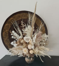 Load image into Gallery viewer, Boho neutral preserved Mother&#39;s Day flowers in unique pot

