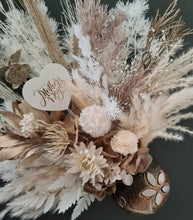 Load image into Gallery viewer, Boho neutral preserved Mother&#39;s Day flowers in unique pot
