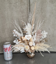 Load image into Gallery viewer, Boho neutral preserved Mother&#39;s Day flowers in unique pot
