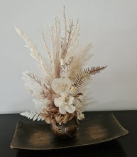 Load image into Gallery viewer, Preserved everlasting Mother&#39;s Day flowers in unique pot with tray

