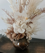 Load image into Gallery viewer, Preserved everlasting Mother&#39;s Day flowers in unique pot with tray
