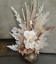 Load image into Gallery viewer, Preserved everlasting Mother&#39;s Day flowers in unique pot with tray

