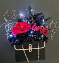 Load image into Gallery viewer, Elegant &amp; sophisticated preserved red rose in bag – Style 2
