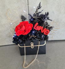 Load image into Gallery viewer, Elegant &amp; sophisticated preserved red rose in bag – Style 2
