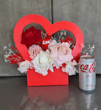 Load image into Gallery viewer, Love heart basket with everlasting flowers
