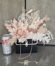 Load image into Gallery viewer, Valentines Gift – Boho blush rose in Elegant bag with lights
