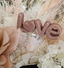 Load image into Gallery viewer, Valentines Gift – Boho blush rose in Elegant bag with lights

