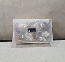 Load image into Gallery viewer, Set of 4 Preserved Flowers Christmas baubles in earth colours
