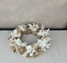 Load image into Gallery viewer, Preserved everlasting flowers Christmas wreath with lights
