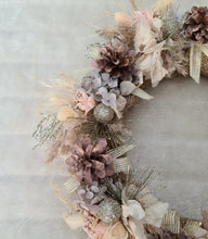 Load image into Gallery viewer, Preserved everlasting flowers Christmas wreath

