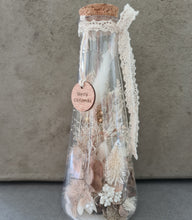 Load image into Gallery viewer, Boho everlasting flowers in conical bottle with lights – Xmas gift
