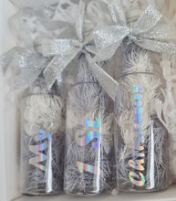 Load image into Gallery viewer, My 1st Christmas baby gift – set of 3 preserved flowers bottles – XMAS62
