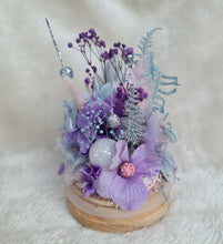 Load image into Gallery viewer, Preserved flowers Mini Christmas glass dome – Pastel
