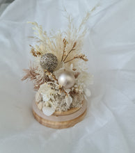 Load image into Gallery viewer, Preserved flowers Mini Christmas glass dome – Boho Neutral NO1
